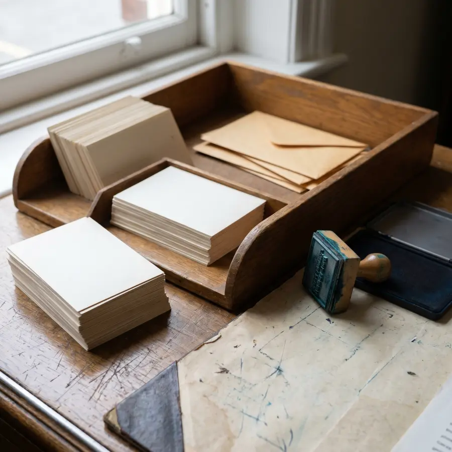 A paper tray for incoming public wording notes